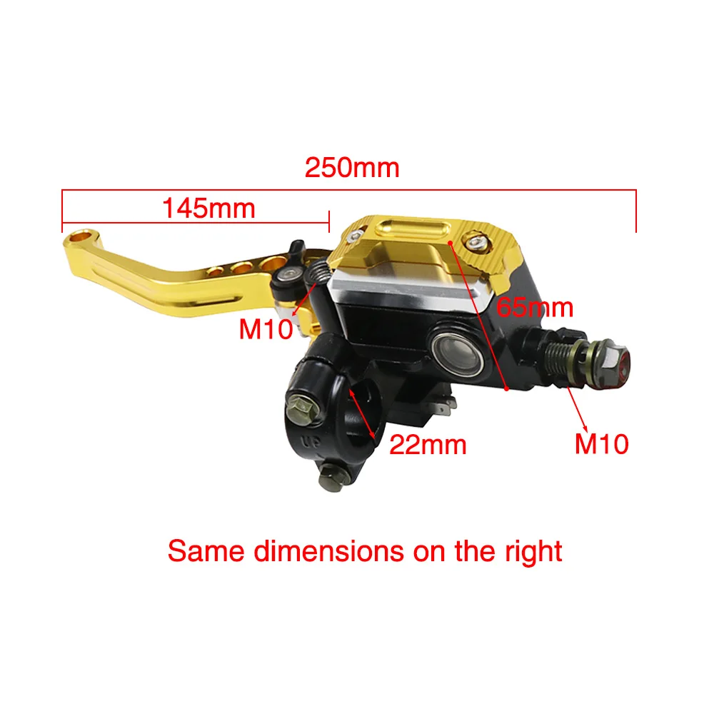 Alconstar- Brake Clutch Pump Master Cylinder Motorcycle lever Handlebar Hydraulic clutch 22mm for Honda For Yamaha For Kawasaki