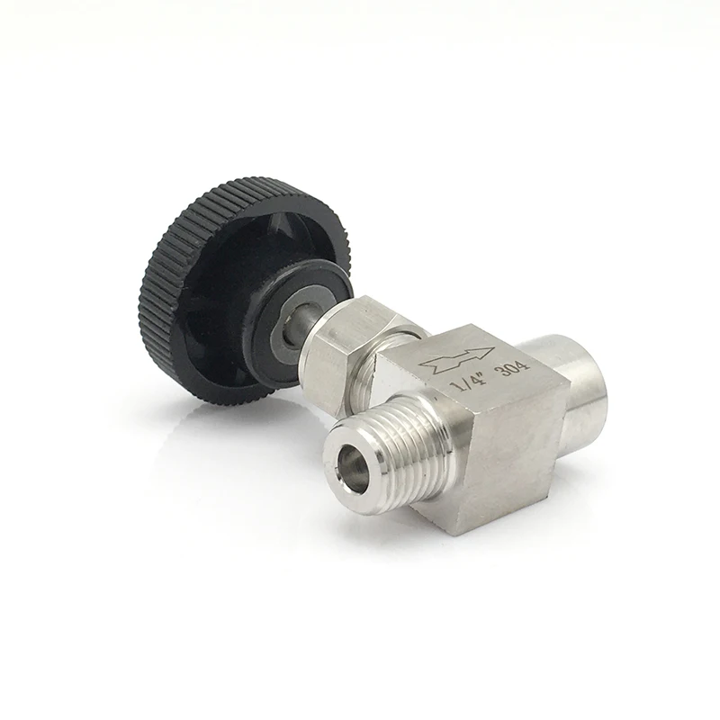 1/4 "Npt Vrouw Naar Man Naaldventiel 304 Rvs Flow Control