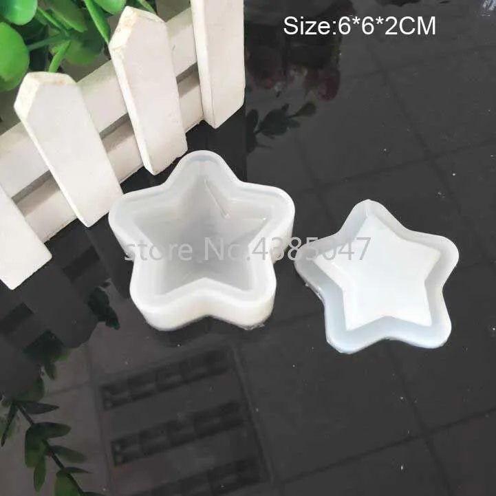 Water Injection Hollow Silicone Jewelry Molds DIY Craft Shells Heart Round Star Handmade Earrings Keychain Molds Jewelry Tools