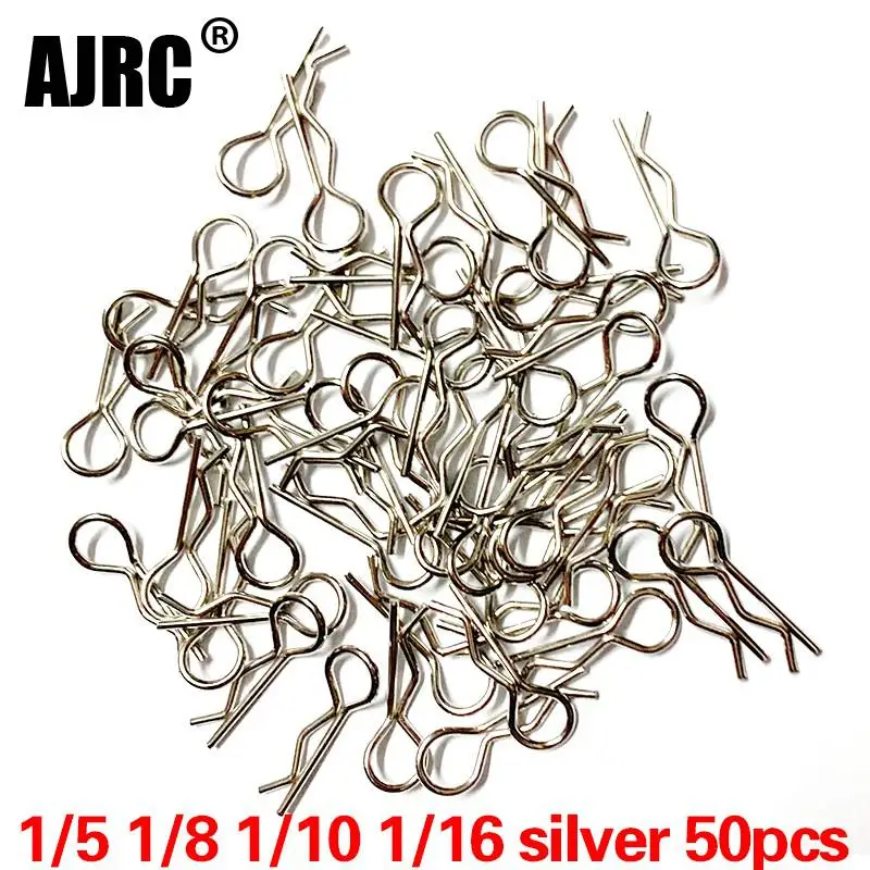 50szt Rc Car Parts 1/5 1/6 1/7 1/8 1/8 1/12 1/16 Rc Cars Shell Body Clips Pins Housing Latch R Buckles Fixed For Trx-4 Scx10 Hsp