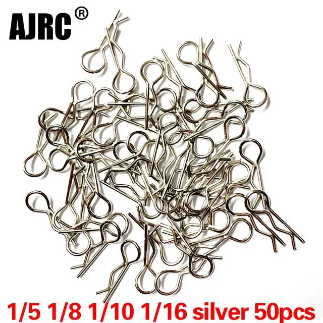 50szt Rc Car Parts 1/5 1/6 1/7 1/8 1/8 1/12 1/16 Rc Cars Shell Body Clips Pins Housing Latch R Buckles Fixed For Trx-4 Scx10 Hsp