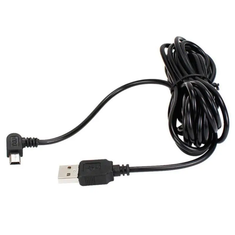 3.5M USB Type-A to Mini 5Pin Right Angle Charging Cable for GPS Navigator