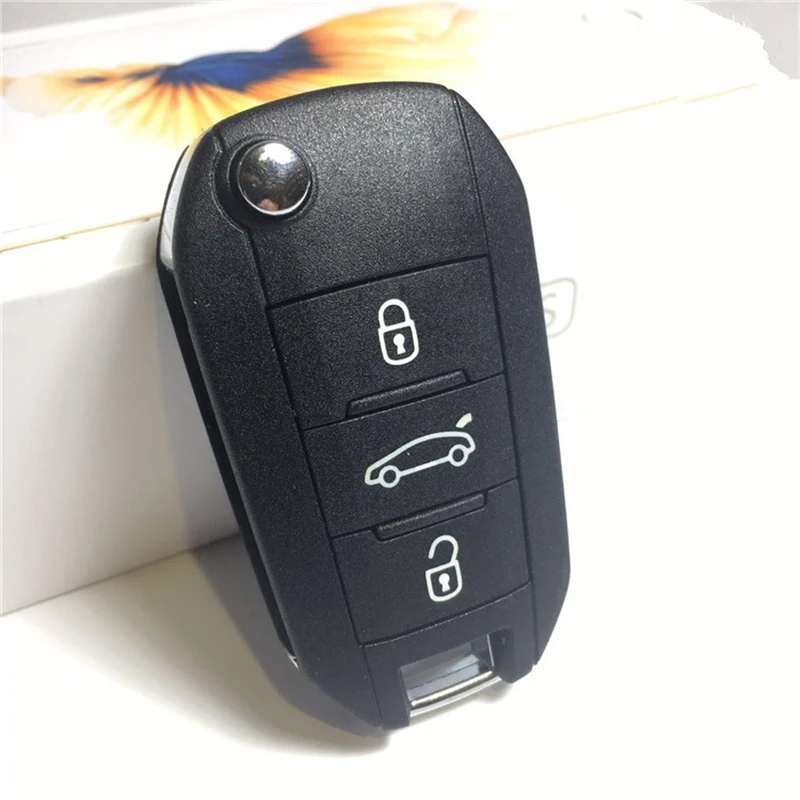 

3 Buttons Car Flip Folding Remote Key 433Mhz with ID46 Chip for Citroen Elysee C4 C4L C3-XR E-Elysee FOB Remote Key