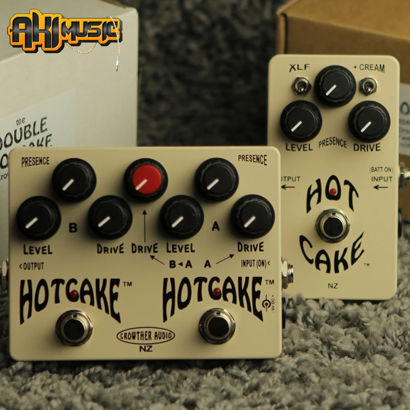 

New Crowther audio Hot Cake classic hot cake, guitar monoblock, overdrive effects