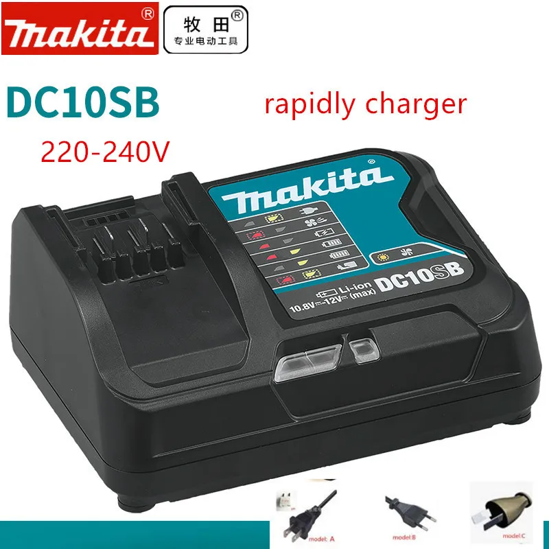 MAKITA DC10WD DC10SB NEW 12V CXT 12 Volt Li-Ion Battery Charger BL1016B BL1021B BL1041B