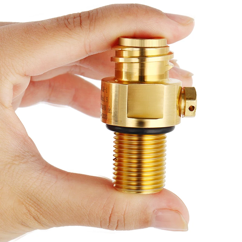 Soda Bottle Adapter,TR21-4 Brass Valve for Soda Cylinder M18*1.5 Thread Replacement Valve Co2 Cylinder Aerator Soda Water Making