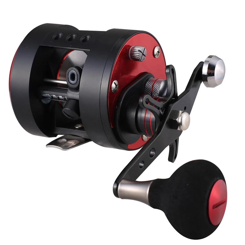 

HiUmi Trolling Fishing Reel GLA200 GLA300 Black Red Left Right Hand Casting Sea Fishing Reel Saltwater Baitcasting Reel Coil