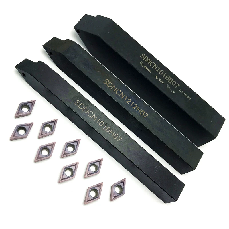 SDNCN1010H07 SDNCN1212H07 SDNCN1616H07 High Quality External Turning Tool Holder +DCMT070204 Carbide Inserts Lathe Tools Set