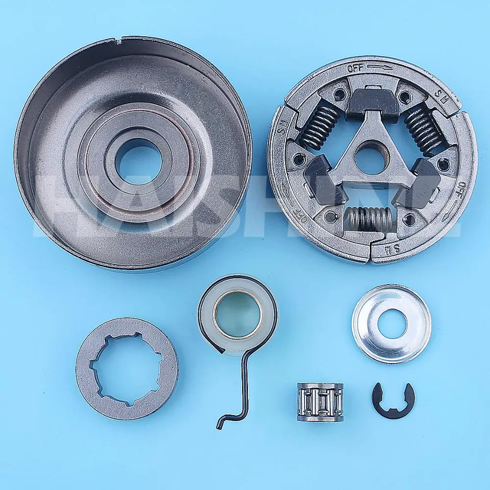 Imagem -02 - Kit de Tambor de Embreagem Roda Dentada para Stihl Ms340 Ms360 034 036 Engrenagem Arruela Agulha Peça de Reposição