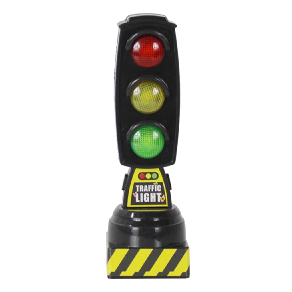 Simulation Miniature Traffic Light Model Road Sign Acoustooptic LED Toy Kids Early Learning Toys