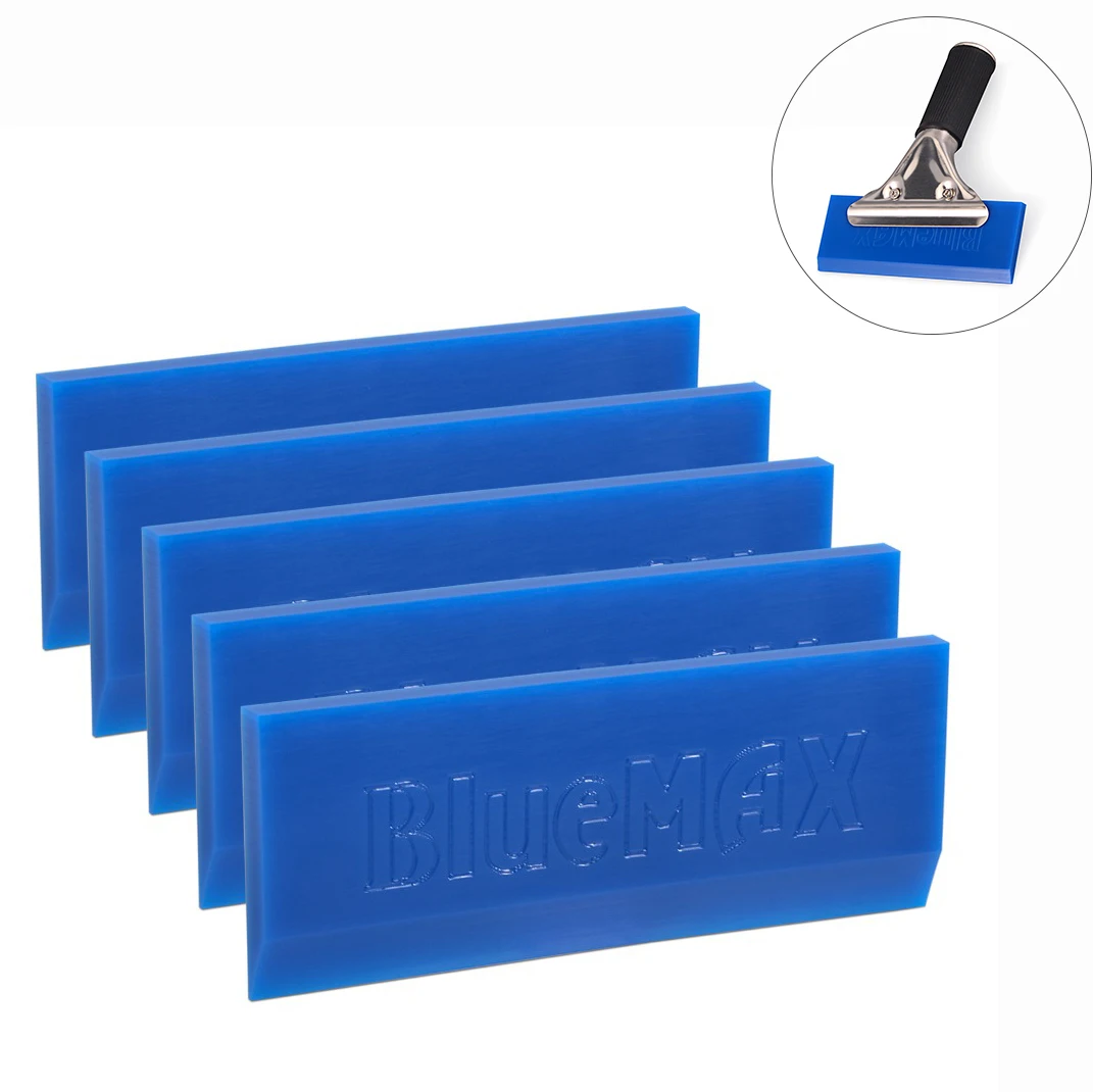 

FOSHIO BLUEMAX Rubber Blade Handle Squeegee Car Vinyl Wrap Tint Scraper Ice Snow Water Remover House Window Glass Cleaning Tool