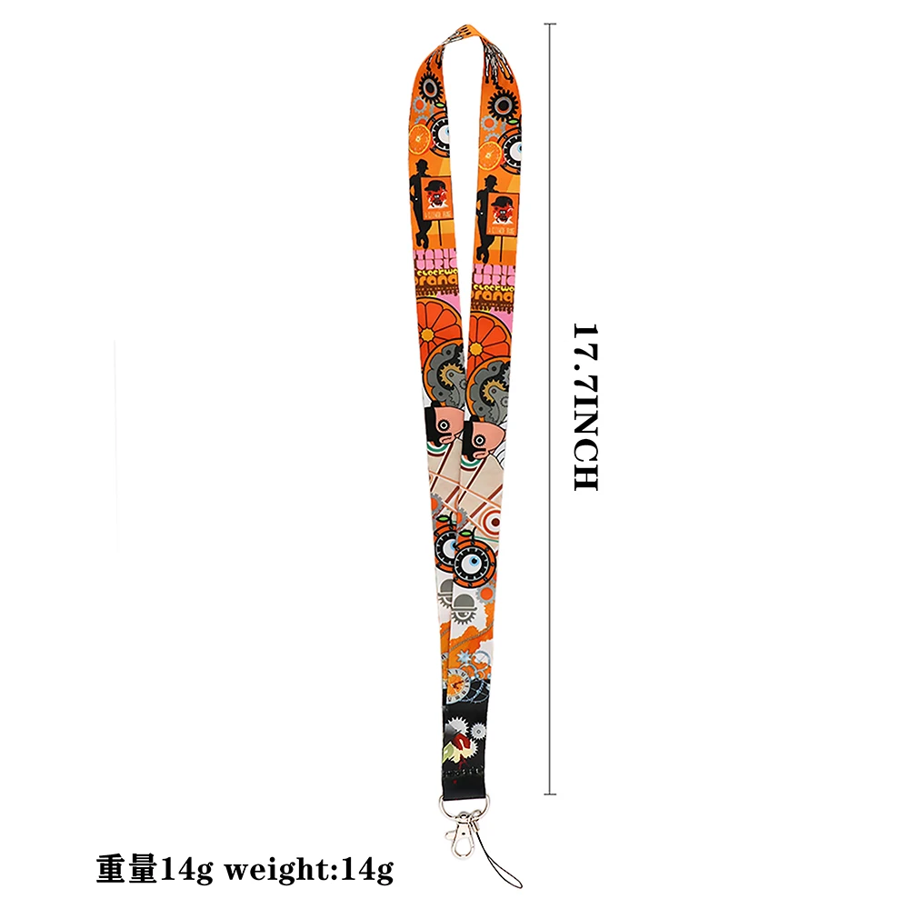 DZ1742 A Clockwork Orange Lanyard Keychain ID Badge Holders Mobile Phone Rope Key Lanyard Neck Straps Key Rings Accessories