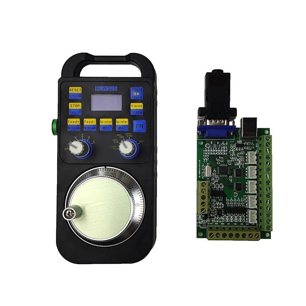 Hot! CNC MACH3 5-axis kit 5 Axis USB Interface Board CNC Motion Control Card+ Wireless electronic handwheel