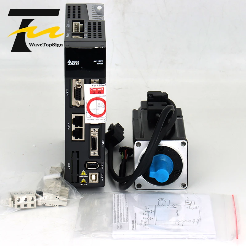 Imagem -06 - Wavetopsign Delta Servomotor Kit a2 Serial 400w Asd-a20421-m Mais Ecma-c10604rs Ecma-c10604ss com Freio 1.27nm 2.6a 3000rpm