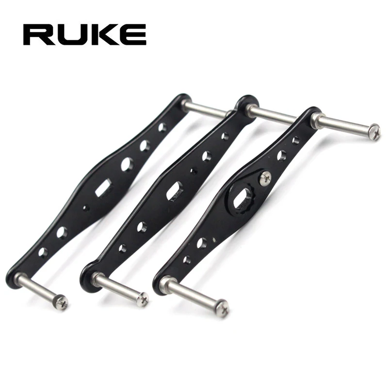 Ruke Fishing Reel Handle for Bait Casting, Aluminum Alloy Rocker , 8*5 Hole Size, Suit for A/D Type Reel,7x4x2.5 mm