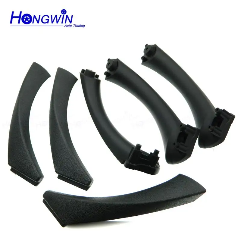 6PCS SET Left Right Car Interior Handle Inner Door Armrest Panel Pull Trim Cover for BBMW 3 series E90 E91 E92 328 330 335 320