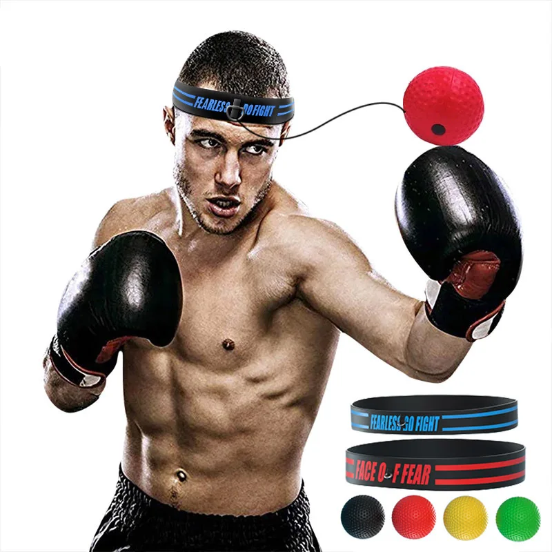 boxing Punch Ball Kick Boxing Reflex Ball Head Band Fighting Speed Training Muay Tai MMA Exercise Equipment Accessories