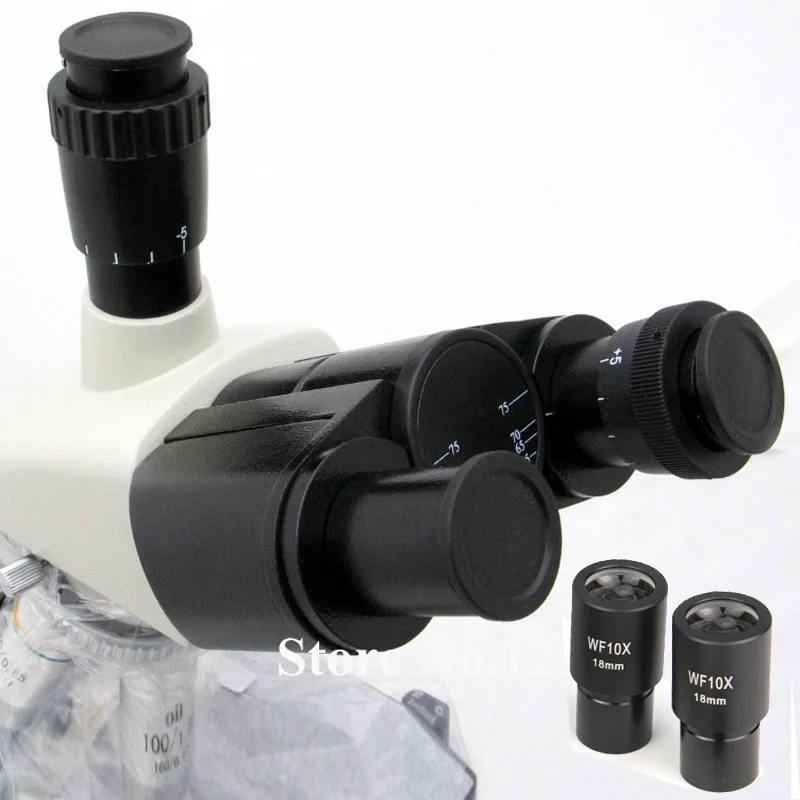 Optical Stereo Binocular Microscope Articulated Free Trinocular Head for Biological Microscope Interpupillary Distance 55-75mm