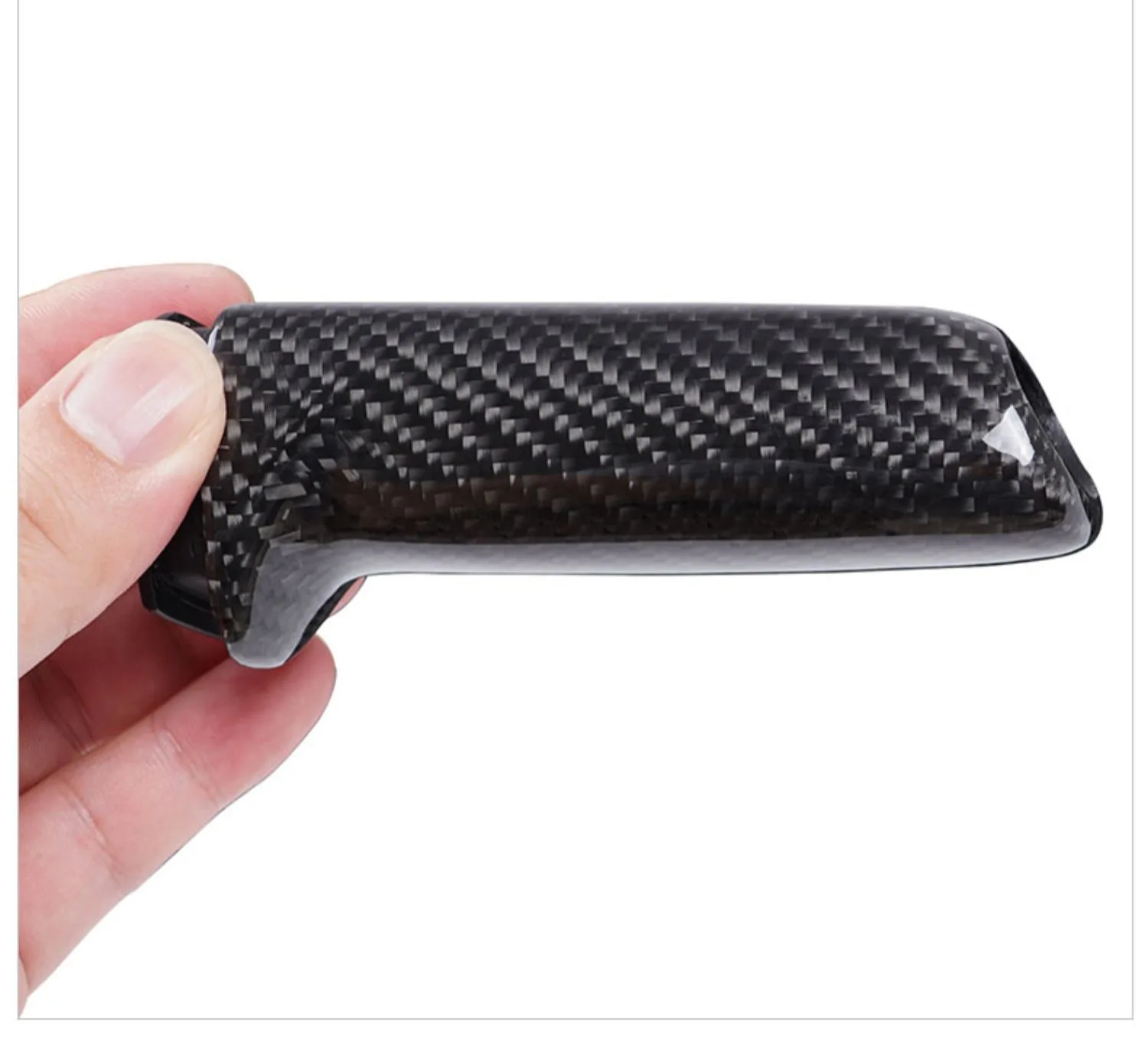 Universal For BMW Car Handbrake Hand Brake Grip Cover Real Carbon Fiber F32 F33 F36 E60 E61 E63 E64 X1 E84 X3 E83 Z4 85 E86