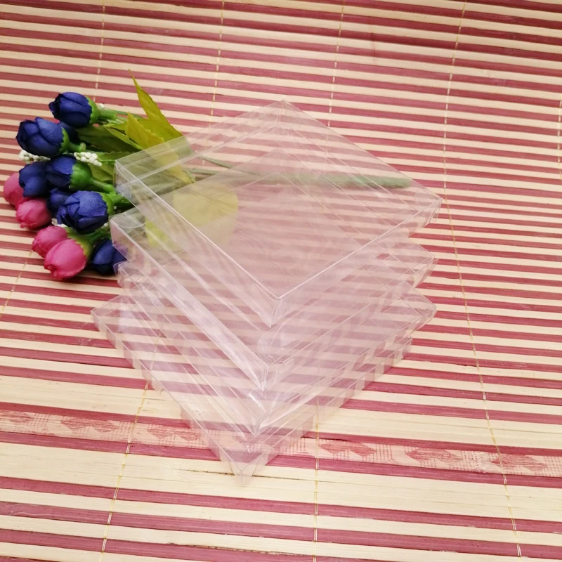 50pcs ABB Clear Transparent Box Bag Pvc Plastic Box Gift Packaging Box For Jewelry Gift Boxes Packaging Display Storage Box Diy