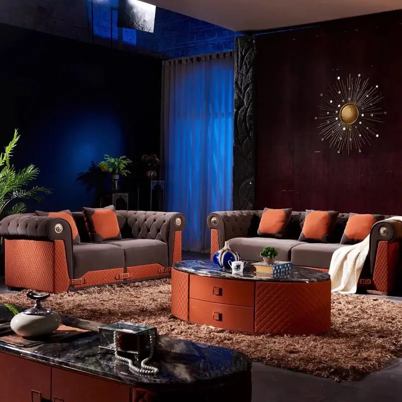 2018 modern  chinese sectional sofa set for  living room  #CES913