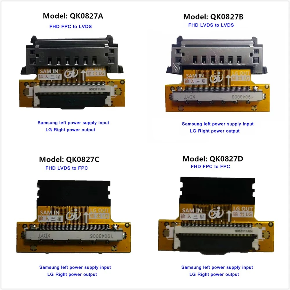 15PCS/LVDS Screen FIX30P to FPC 30P/51P1.0/0.5MM Flexible Flat Cable Interface Adapter EDP Adapter Board