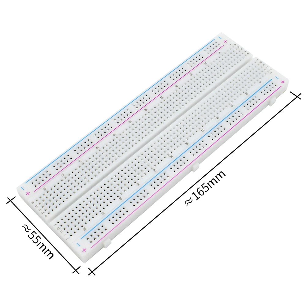 MB-102 MB102 Breadboard 400 830 Point Solderless PCB Bread Board Test Develop Dupont line DIY for arduino laboratory SYB-830