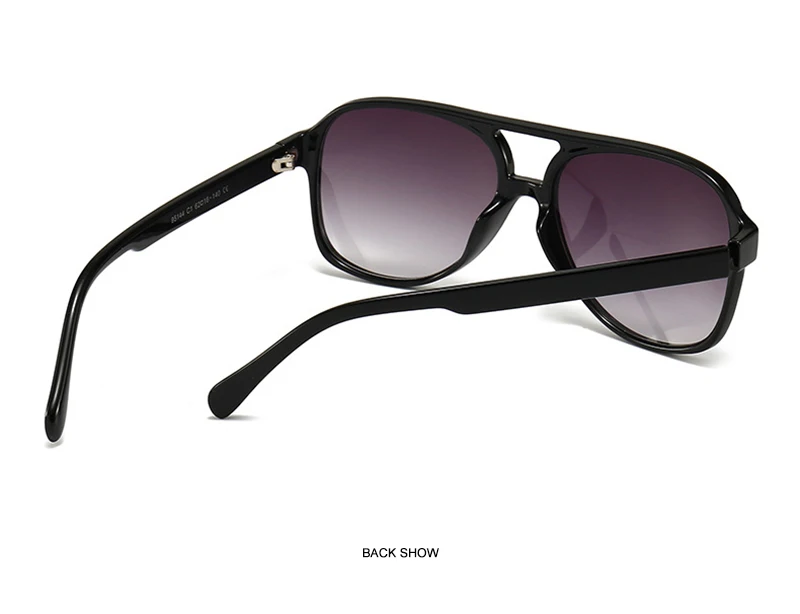 FUQIAN Retro Übergroße Sonnenbrille Männer Frauen Mode Pilot Polarisierte Sonnenbrille Für Unisex Vintage Gradienten Outdoor Brillen – Detail 10