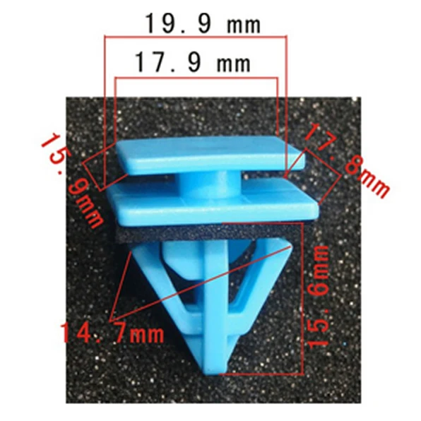 50/100/500x  for A21321 87758-3L000 877583L000 Moulding Clips With Sealer Blue Retainer Fastener for Azera for Genesis 09+