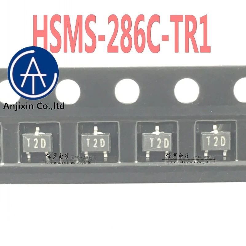 10 قطعة 100% الأصلي والجديد دايود شوتكي الحاجز HSMS-286C-TR1 الشاشة الحريرية T2 SOT-323 في المخزن