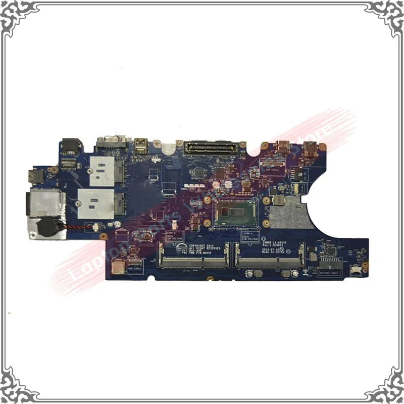 Genuine Laptop Motherboard LA-A911P MH5V7 For DELL Latitude 15 E5550 I5U CN-0K9D27 Main Logic Board Tested Working