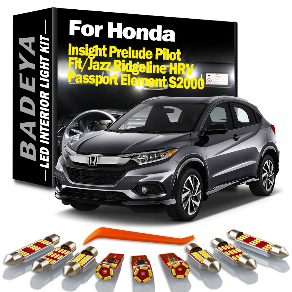 BADEYA Canbus Interior LED Light Kit For Honda Insight Ridgeline Prelude Passport Pilot Fit/Jazz Element HRV S2000 Signal Lamp