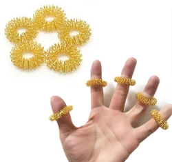 5PCS anello per massaggio con le dita anello per agopuntura massaggiatore per il corpo sanitario Relax massaggio per le mani massaggio per perdere peso massaggiatore per le mani