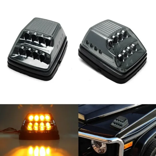 

Front Side Engine Hood Clearance Width Lamp Warm Bulbs For Mercedes Benz G-Class W463 G500 G55 G550 AMG LED Turn Signal Light