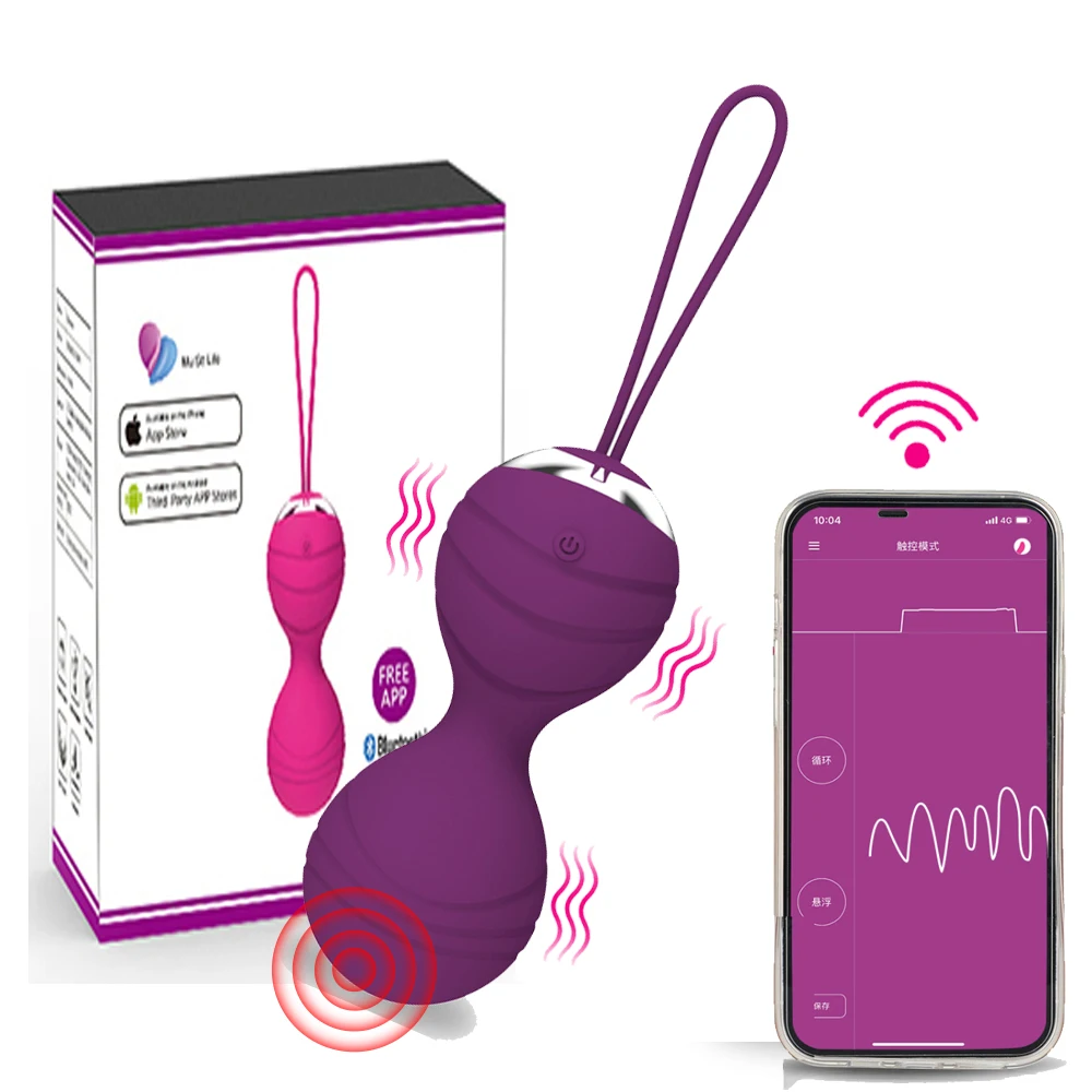 Wireless APP Control Smart Ball Kegel Ball Vibrator Ben Wa Ball Vagina Tighten Exercise Machine Geisha Ball Sex Toys for Women