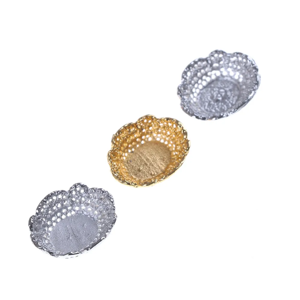 Minibandeja de Metal para decoración de casa de muñecas, muebles de simulación, placa, accesorios en miniatura, 1/12