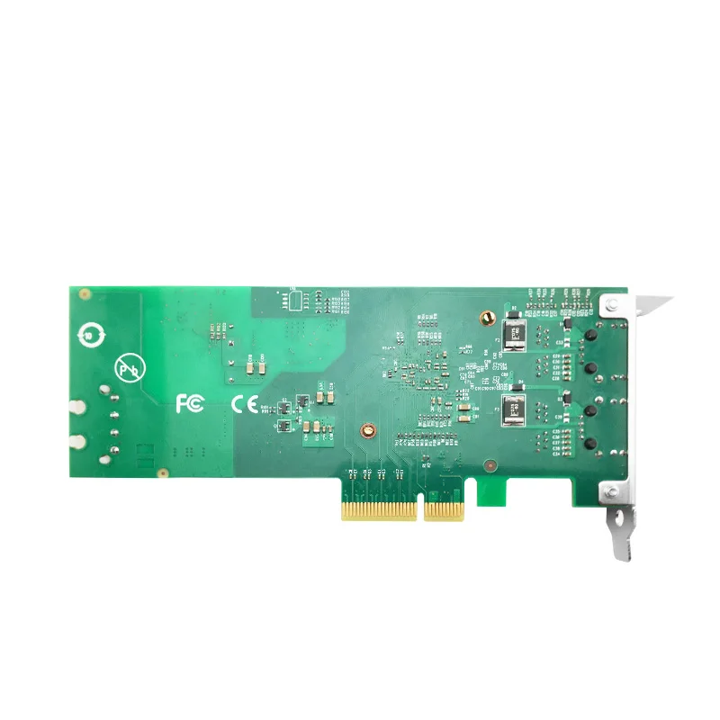 Imagem -02 - Placa de Rede Poe com Porta Dupla Intel I350 Chip Baseado Rj45 Poe 30w 1000mbps Pcie 2.0 x8 Frame Grabber I350-t2