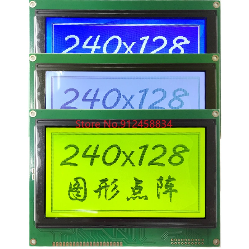 240128   Moduł wyświetlacza LCD z ekranem dotykowym Plastik T6963C lub RA6963 lub UCI6963 144x104mm LCM 240128 A B
