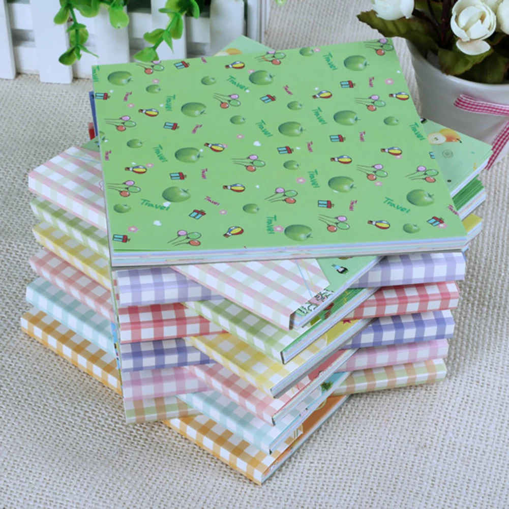 72pcs Square Origami Paper single Sides Solid Color Folding Paper Multicolor Kids Handmade DIY Scrapbooking Craft Decor