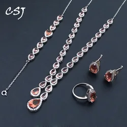 Luxury Zultanite Jewelry Sets Sterling 925 Silver Created Sultanite Color Change Fine Jewelry Women Lady Party Wedding Gift Box