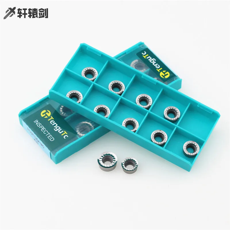 10PCS RCGT10T3  RPGT10T3 RPGT1003  RCGT1003  RCGT1204  RPGT1204 MO K10 Aluminum Alloy Lathe Carbide Insert