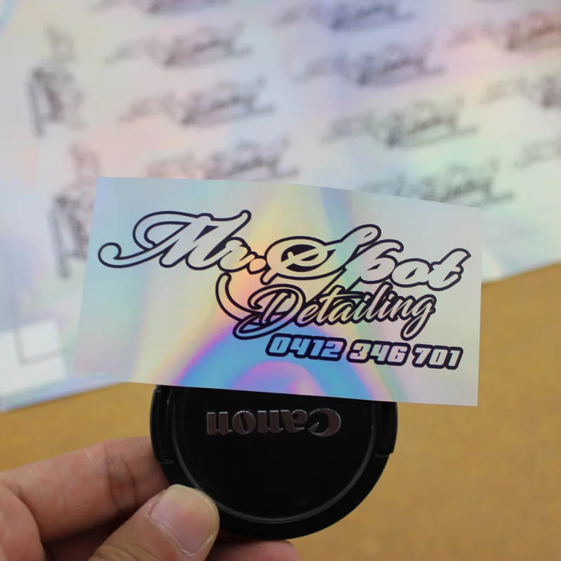 

Custom Reflective Rainbow Stickers Label, Adhesive Laser Prismatic Sticker