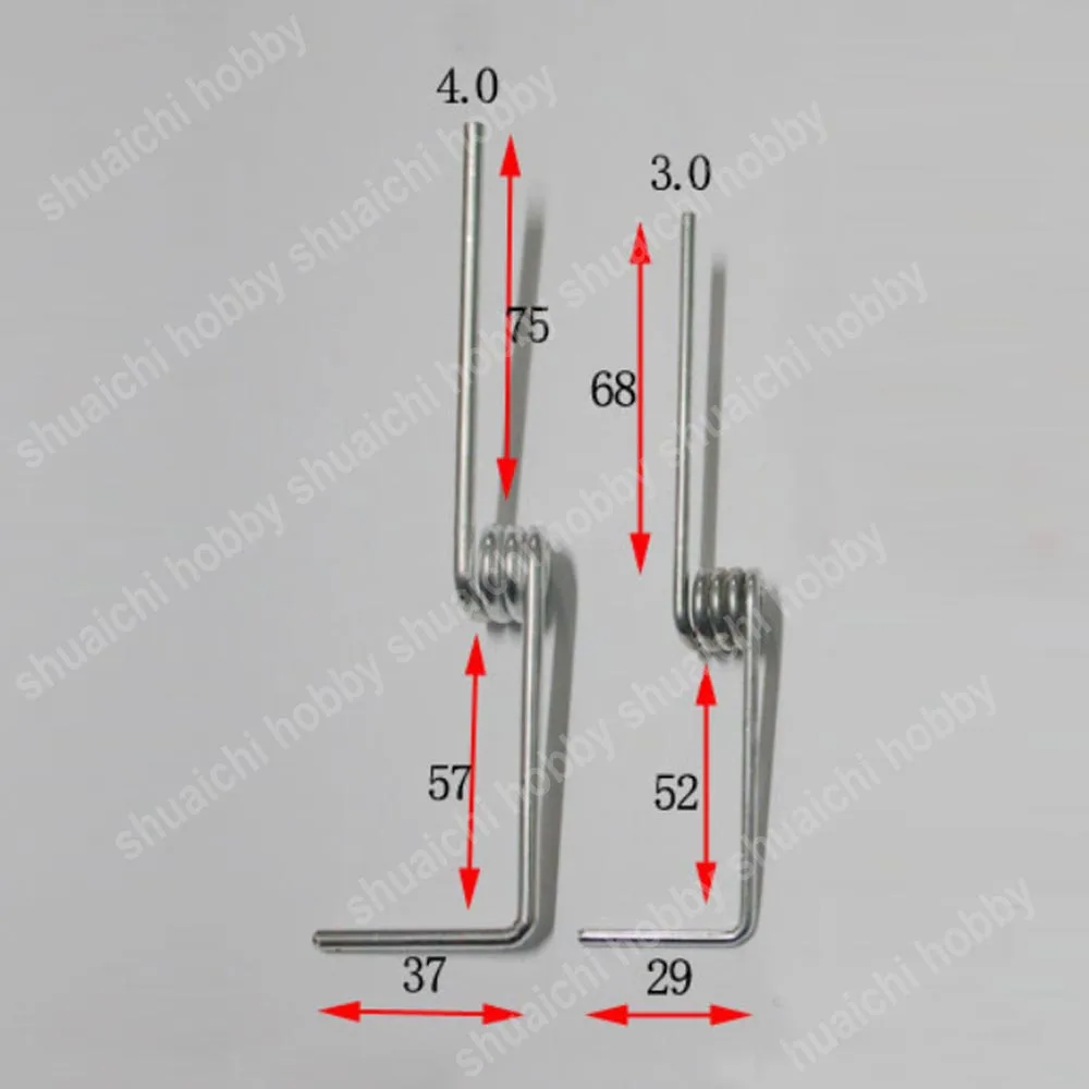 1Set Model Fixed Wing Airplane Dia 55/60mm Front Wheel Steering Landing Gear Assembly Dia. 3/4mm Steel Wire Undercarriage Kits