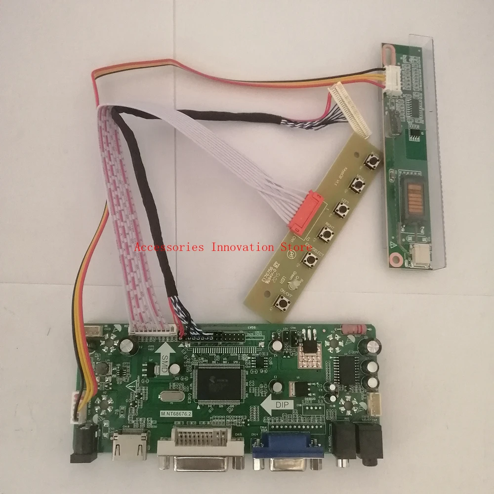 

New Controller Driver Board Monitor Kit N156B3-L02 N156B3-L01/L03/L04/L0A/L0B HDMI+VGA+DVI 1366X768 30Pins LCD LED Screen Panel