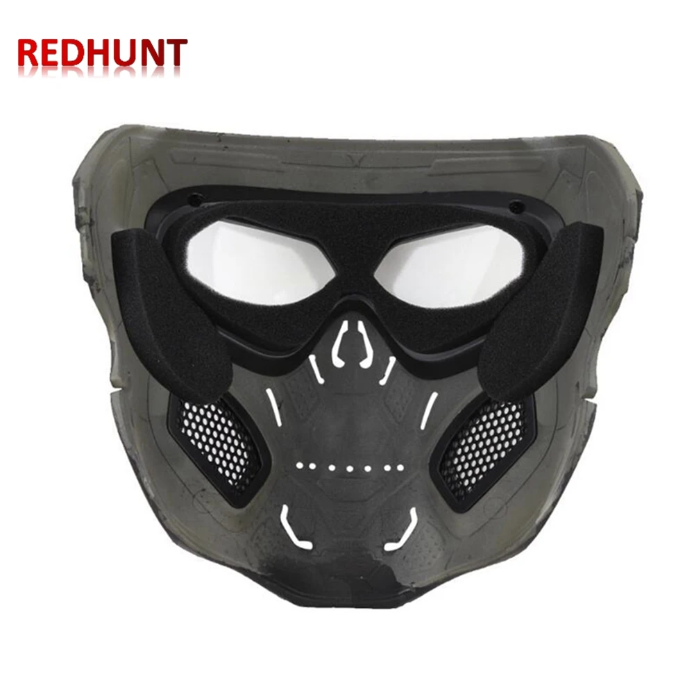 Airsoft Paintball Skull Skeleton Mask Tactical Full Face Mask with Eye Protection Helmet Mask FOR Paintball Game