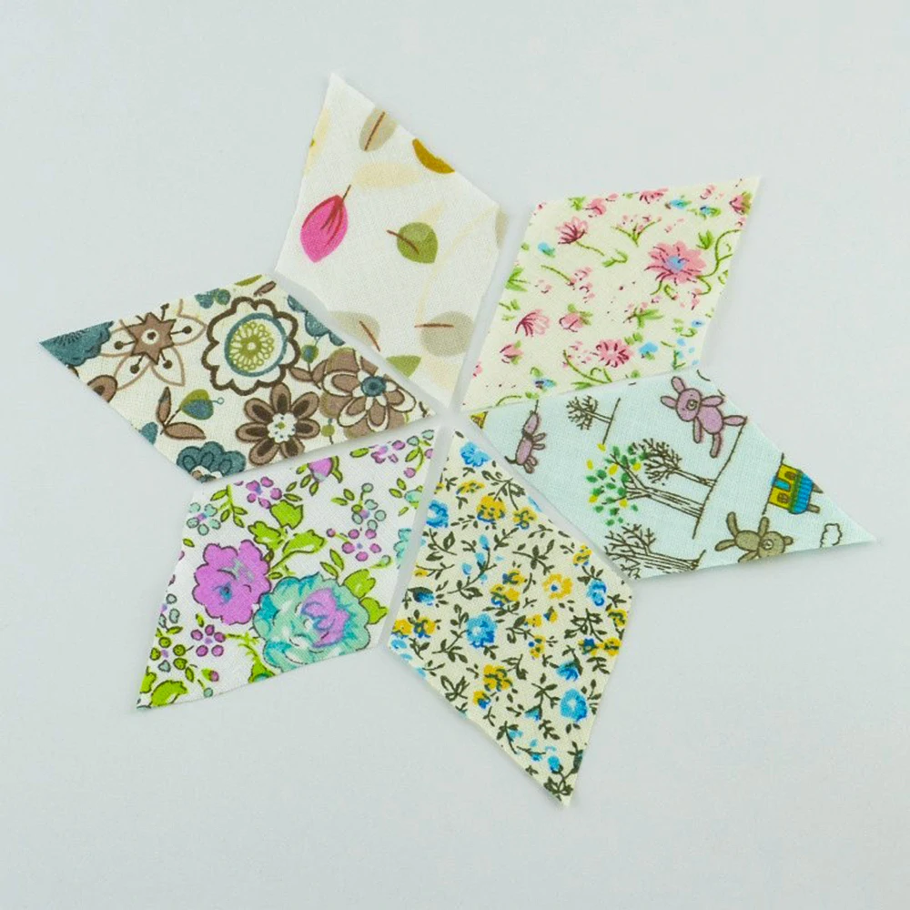 Diamond Telas Cotton Patchwork Fabric Charm Quilting Tilda Quilting Fabrics Random Delivery 100 Pcs/Lot 50 Designs 5CMx5CM