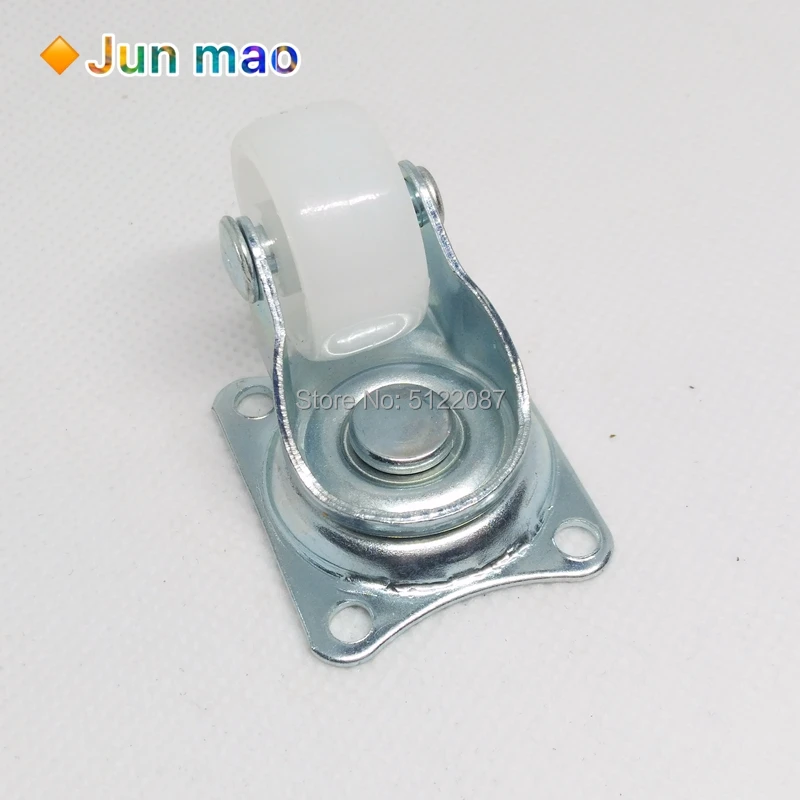 1PCS Smart Car Rectangle Top Swivel Caster Castor PP Nylon Wheel Diameter Universal Wheel Load weight 10kg