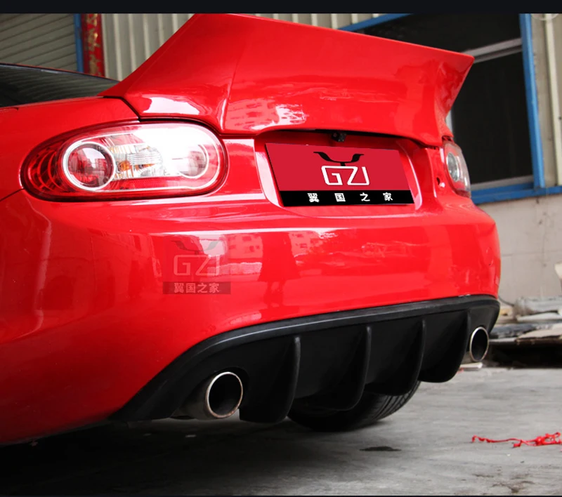 MX5-NC CAR REAR BUMPER LIP SPOILER AUTO REAR DIFFUSER COVER FIT FOR MZADA MX-5 2009 2010 2011 2012 2013 2014 2015