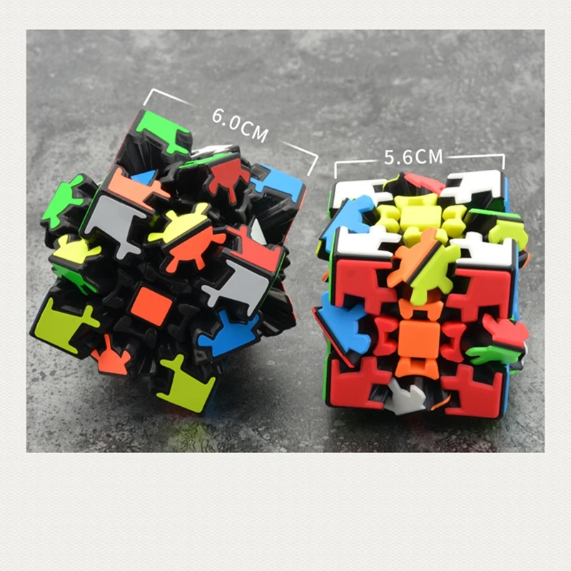 Lefun Full Sticker Gear Puzzle Magic 3x3 Cubes Speed Cube Professional Logic Game Educational Toys Autism Kids Toys  brain Games