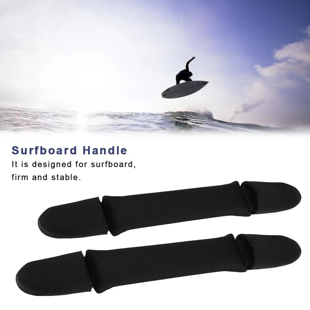 2pcs Surfboard Handle Durable Neoprene PU Soft Surfboard Handle Surfing Board Surf Rescue Board Handle Bar Accessory